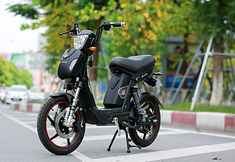 Mẫu xe đạp điện DK Samurai màu đen cá tính